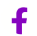 purple facebook 'f' icon