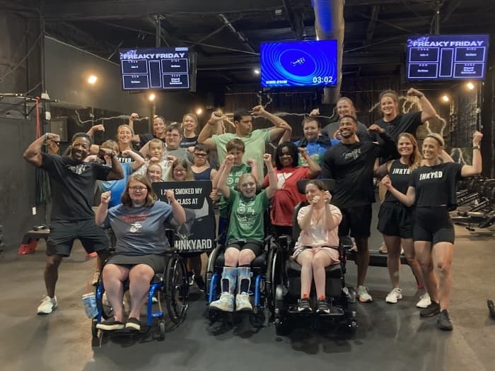 group of people after Junkyard of Greenville workout